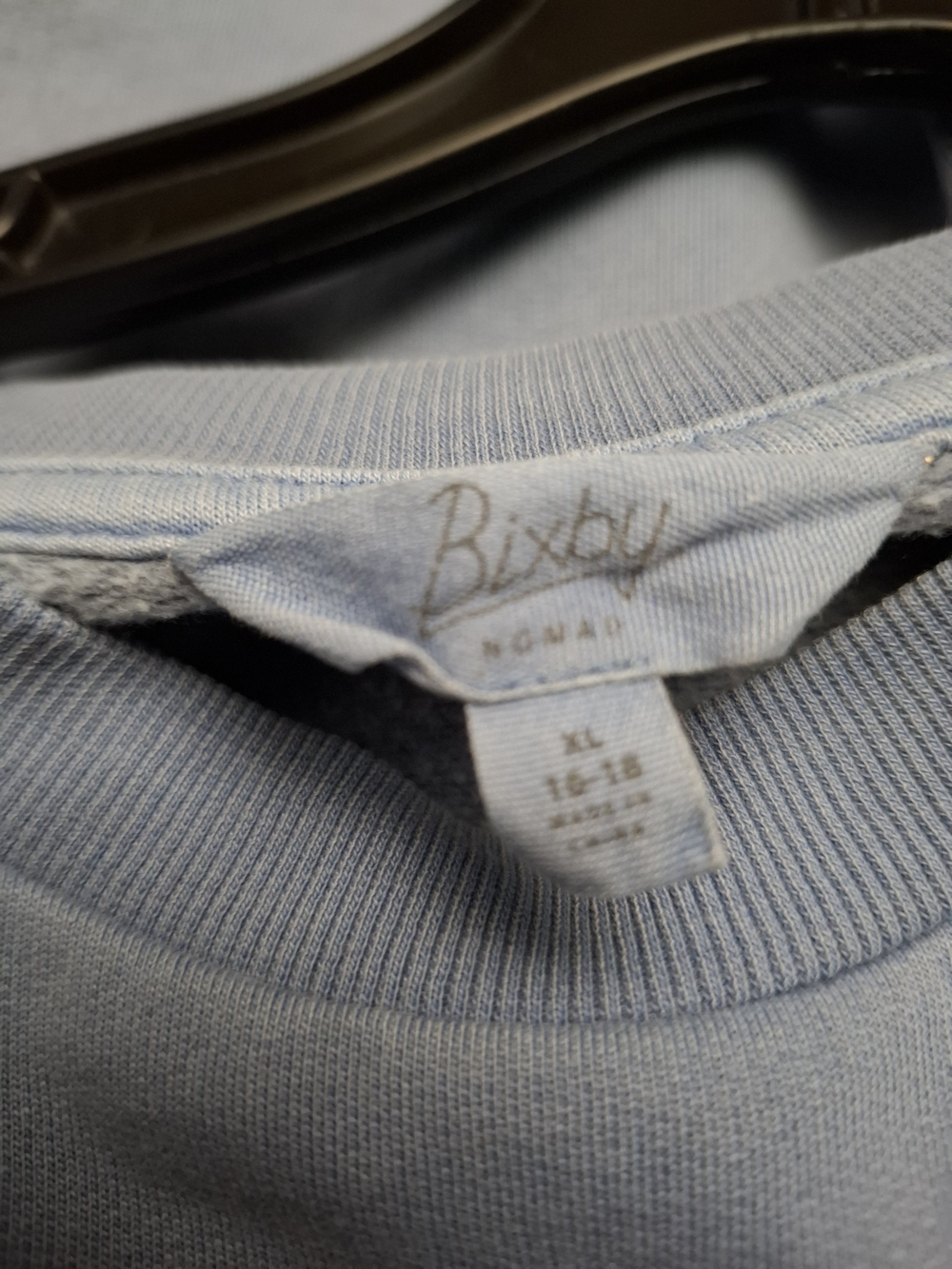Women’s Bixby Oversized Chicago Crewneck Sweatshirt - Light Blue - Picture 7 of 11